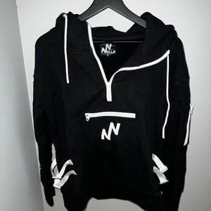 Nella Black & White Quarter Zip